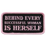 Hot Leathers Behind Every Successful Woman 4″ x 2″ Patch PPL9409