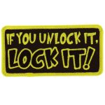 Hot Leathers Lock It 4″ x 2″ Patch PPL9459