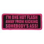 Hot Leathers I’m One Hot Flash Away 4″x2″ Patch PPL9557