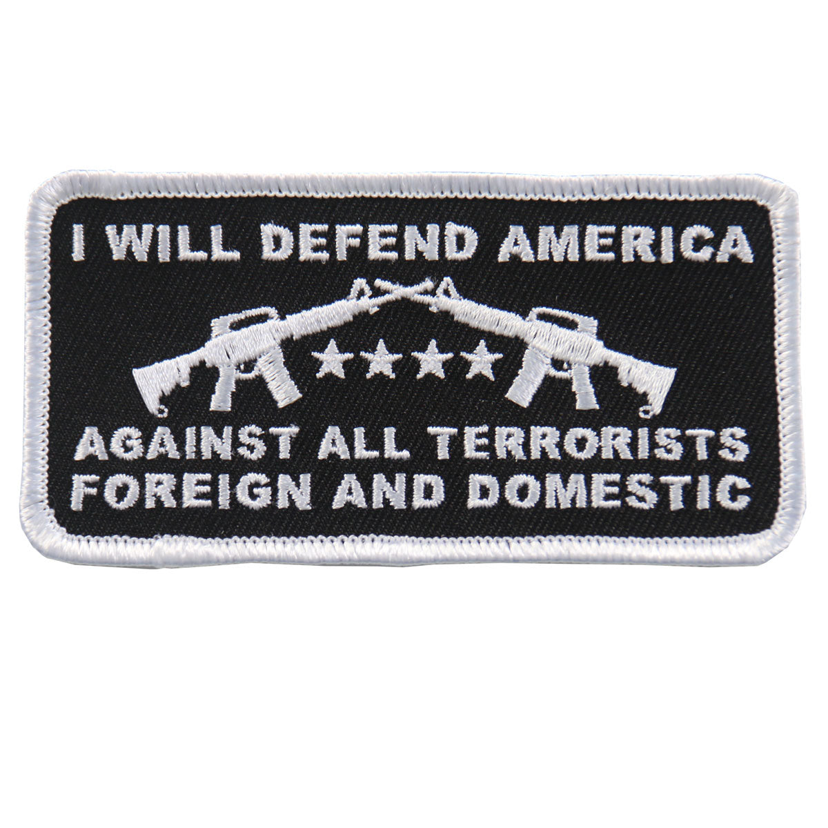 Hot Leathers PPL9579 I Will Defend America 4″x2″ Patch
