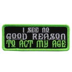 Hot Leathers PPL9590 I See No Good Reason 4″x1″ Patch