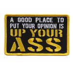 Hot Leathers PPL9604 Up Your Ass 4″x 3″ Patch