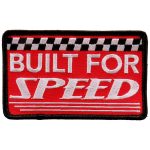 Hot Leathers PPL9674 Built for Speed 4″x3″ Patch