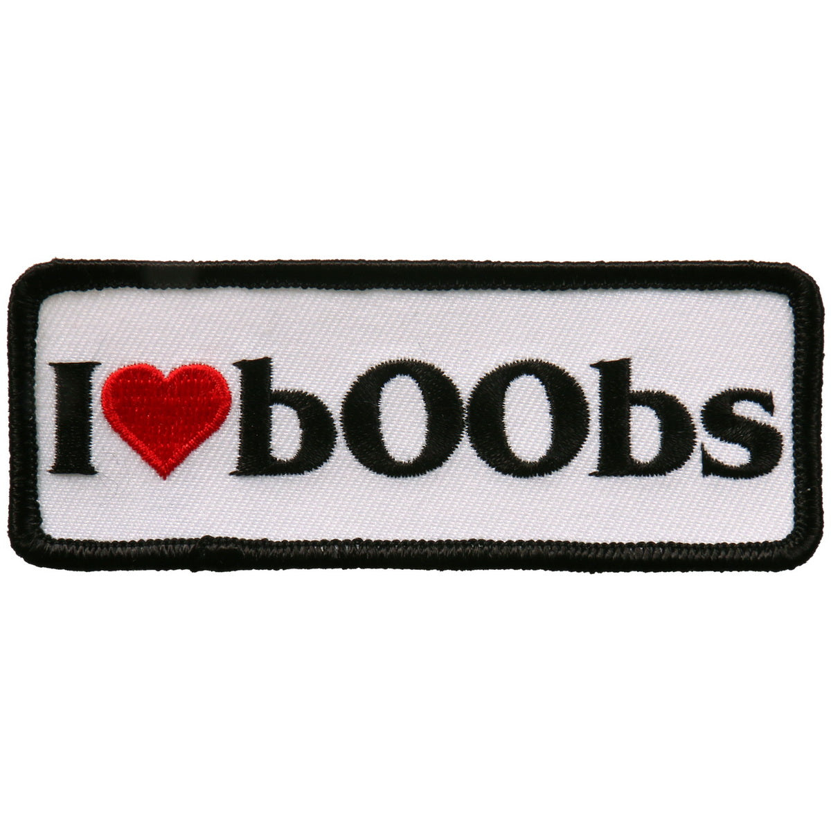 Hot Leathers PPL9681 I Heart Boobs 4″x2″ Patch