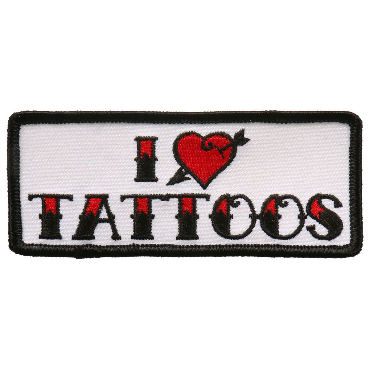 Hot Leathers PPL9686 I Heart Tattoos 4″x2″ Patch