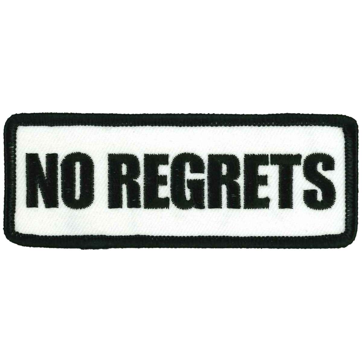 Hot Leathers No Regrets Patch 4″ X 2″ PPL9690