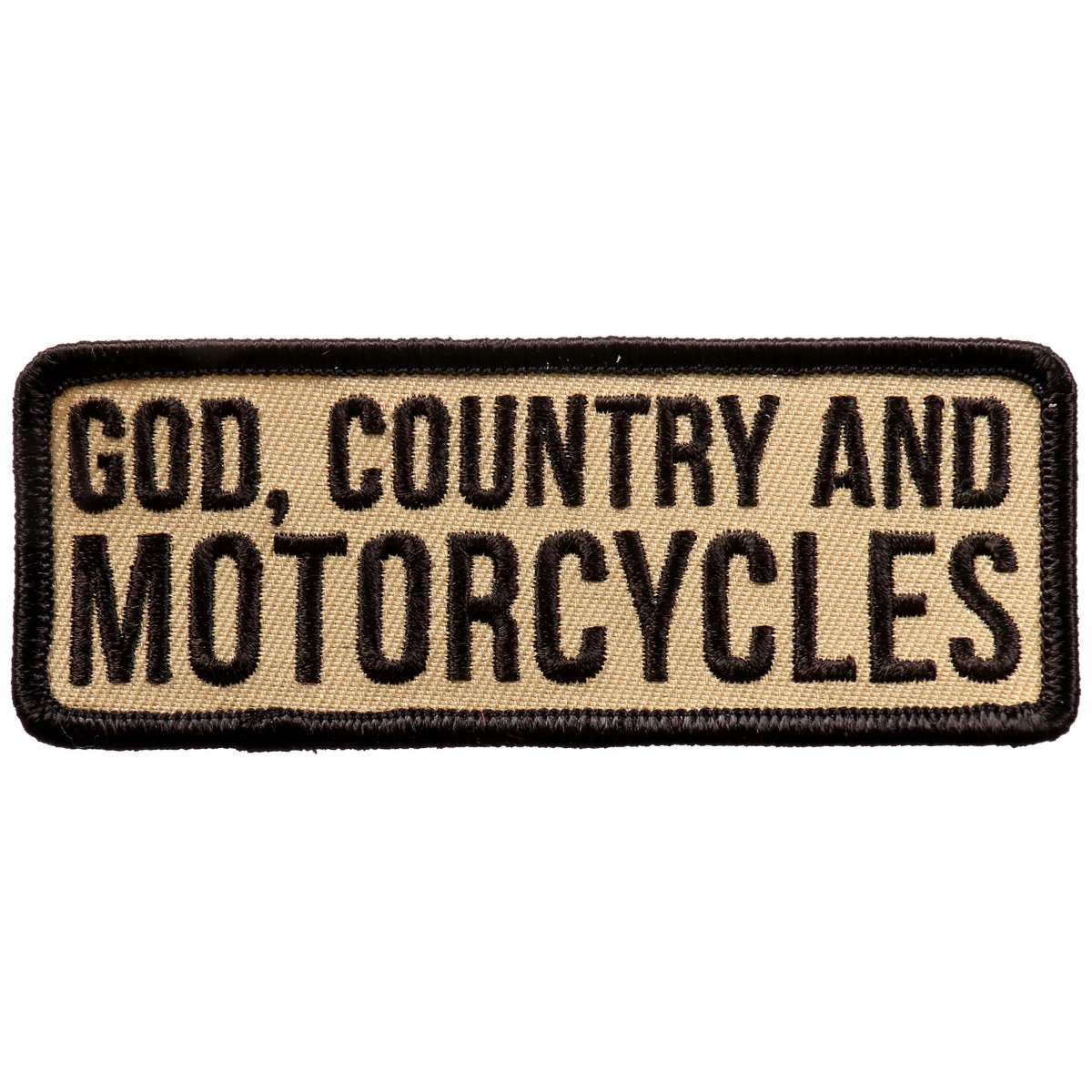 Hot Leathers God Country and Motorcycle 4″x2″ Patch PPL9705