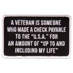 Hot Leathers PPL9717 Veteran 4″x3″ Patch