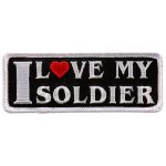 Hot Leathers PPL9727 I Love My Soldier 4″x2″ Patch