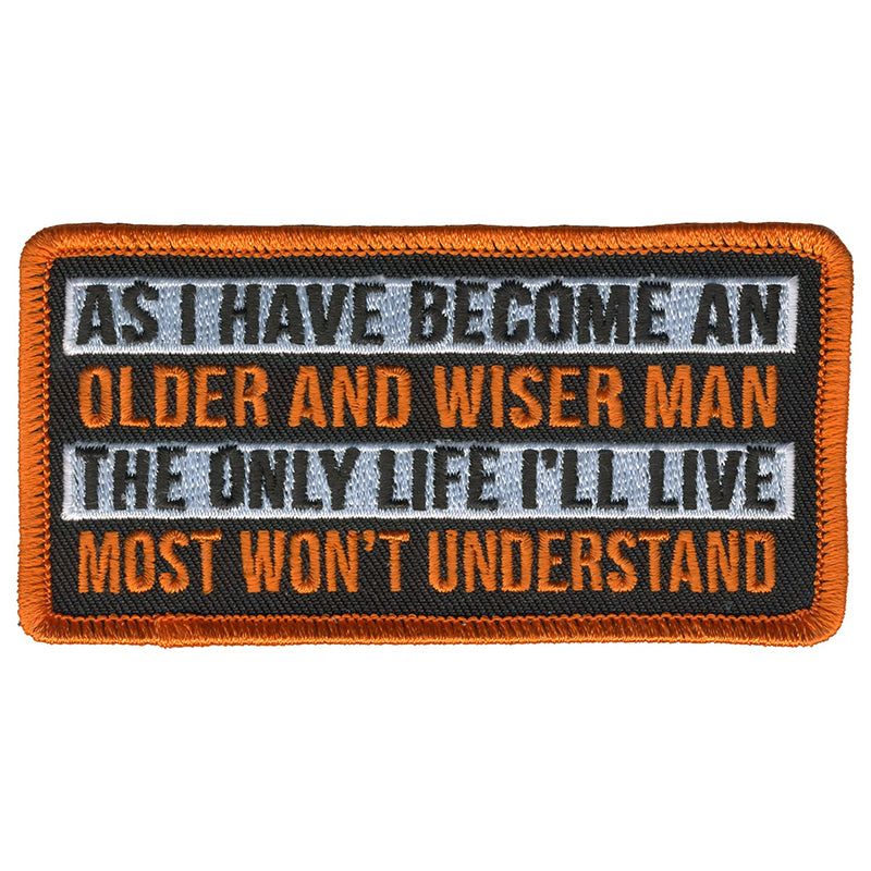 Hot Leathers PPL9779 Wiser Man 4″x 2″ Patch