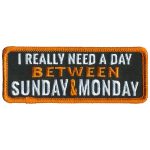 Hot Leathers PPL9795 Between Sunday and Monday 4″x 2″ Patch