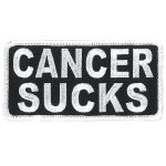 Hot Leathers PPL9815 Cancer Sucks 4″x 2″ White Patch