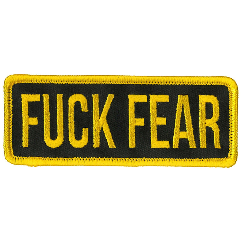 Hot Leathers PPL9856 Fuck Fear 4″x 2″ Patch