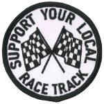 Hot Leathers Support Your Local Racetrack 3″ Patch PPL9871