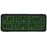 Hot Leathers Play Stupid Games Win Stupid Prizes 4″ X 2″ Patch PPL9898