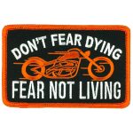 Hot Leathers Don’t Fear Dying Patch PPL9952