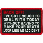 Hot Leathers Back Off 4″ X 3″ Patch PPL9984