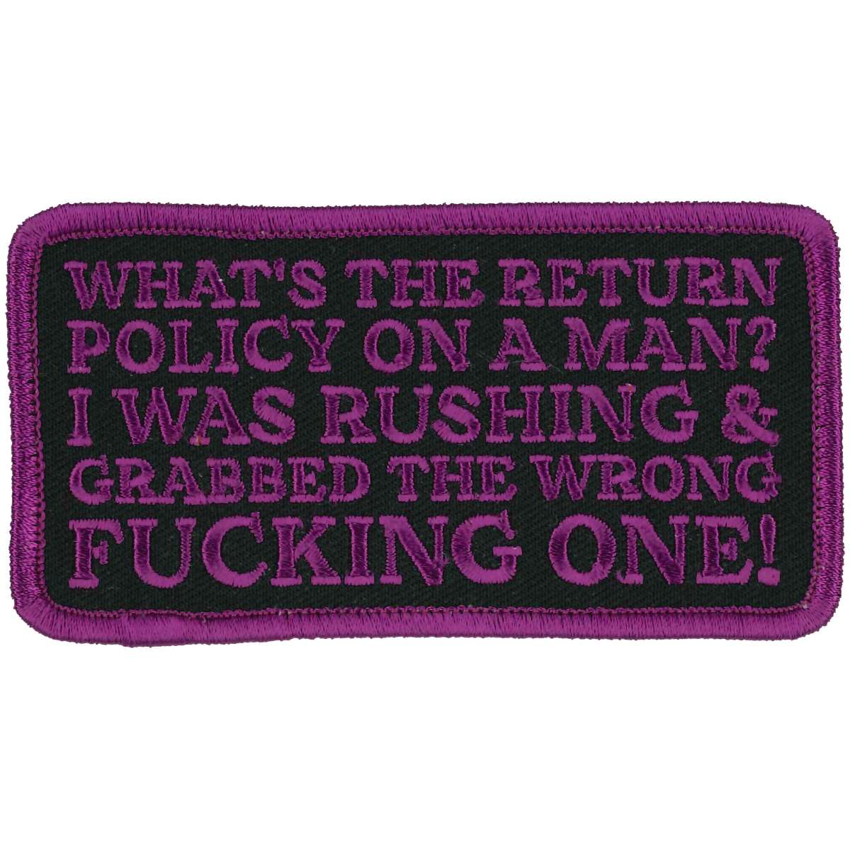 Hot Leathers What’s The Return Policy 4″ X 2″ Patch PPL9997