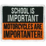 Hot Leathers School Is Important 3″ X 3″ Patch PPL9999