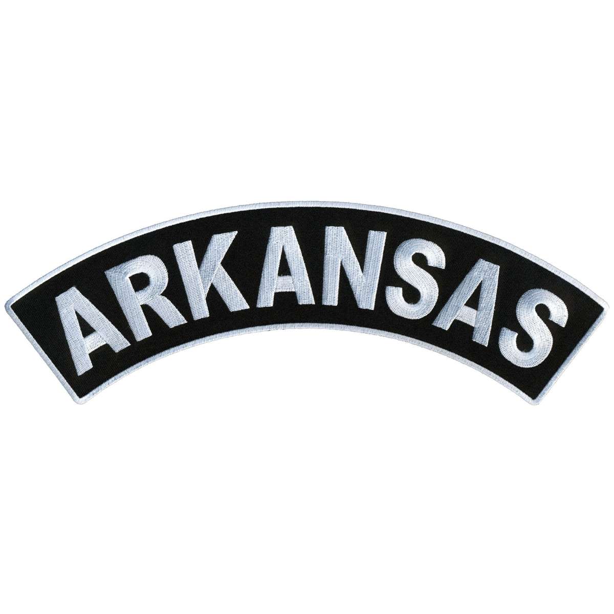 Hot Leathers Arkansas 12″ X 3″ Top Rocker Patch PPM4007