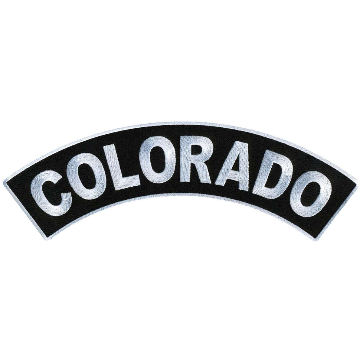 Hot Leathers Colorado 12″ X 3″ Top Rocker Patch PPM4011