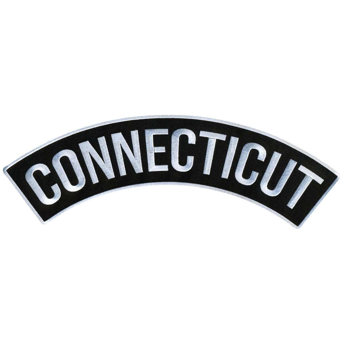 Hot Leathers Connecticut 12″ X 3″ Top Rocker Patch PPM4013