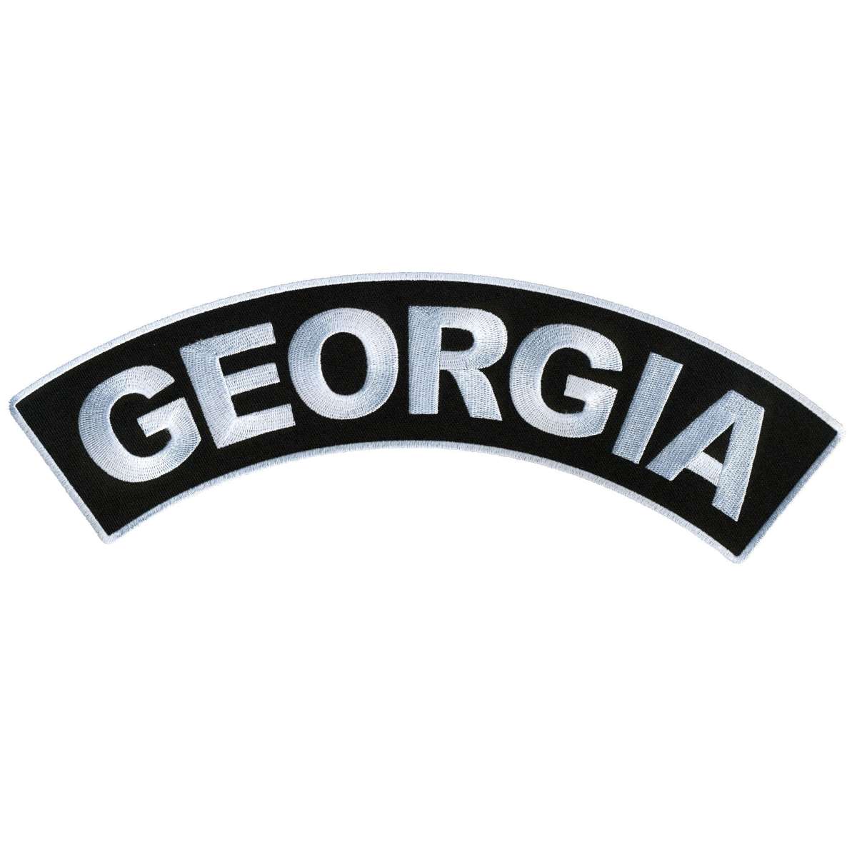 Hot Leathers Georgia 12″ X 3″ Top Rocker Patch PPM4019
