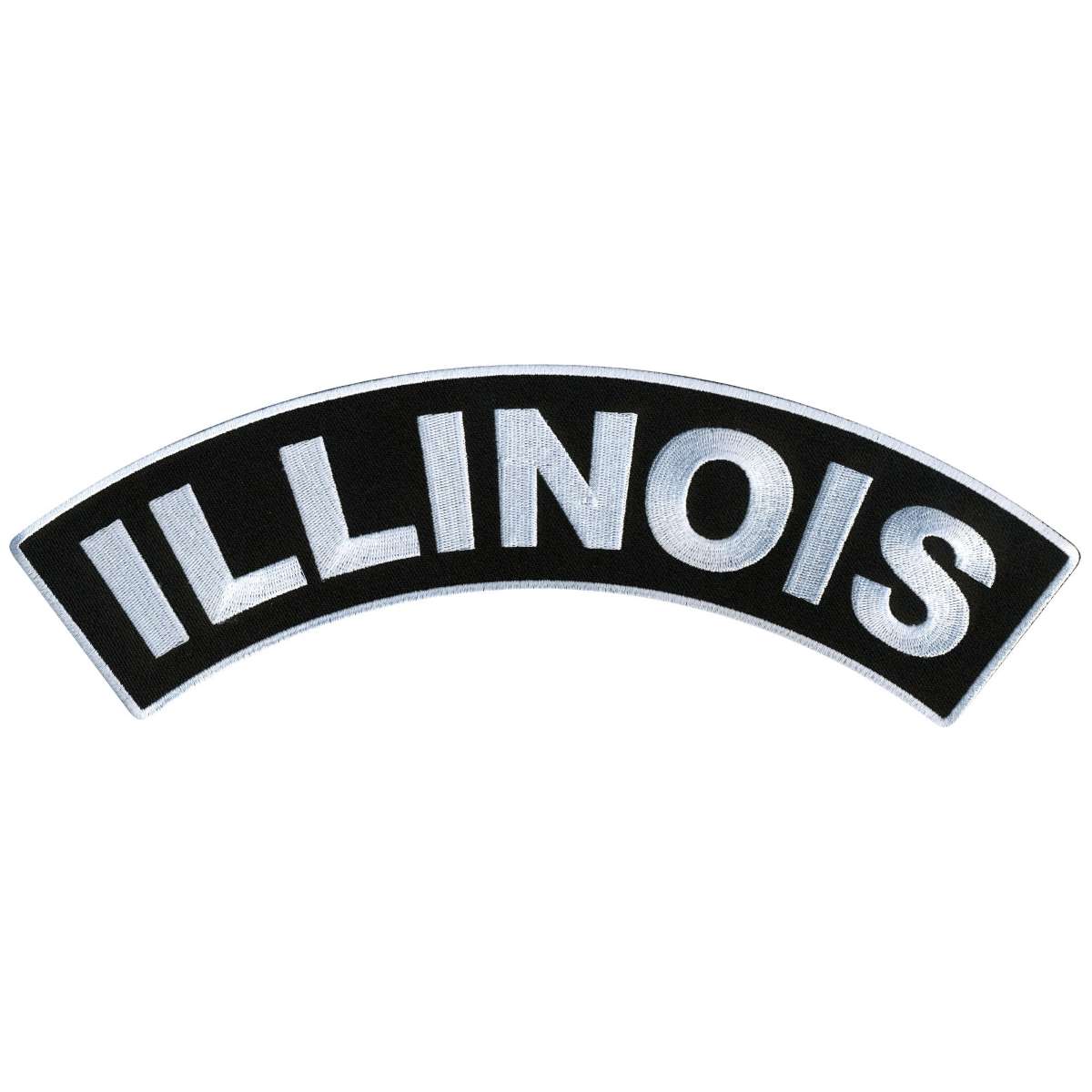 Hot Leathers Illinois 12″ X 3″ Top Rocker Patch PPM4025