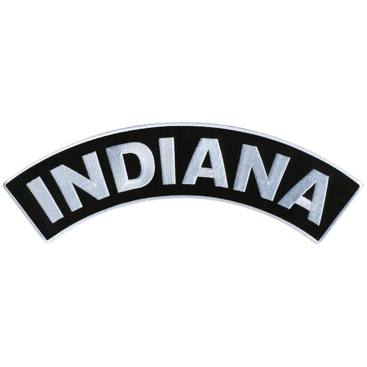 Hot Leathers Indiana 12″ X 3″ Top Rocker Patch PPM4027