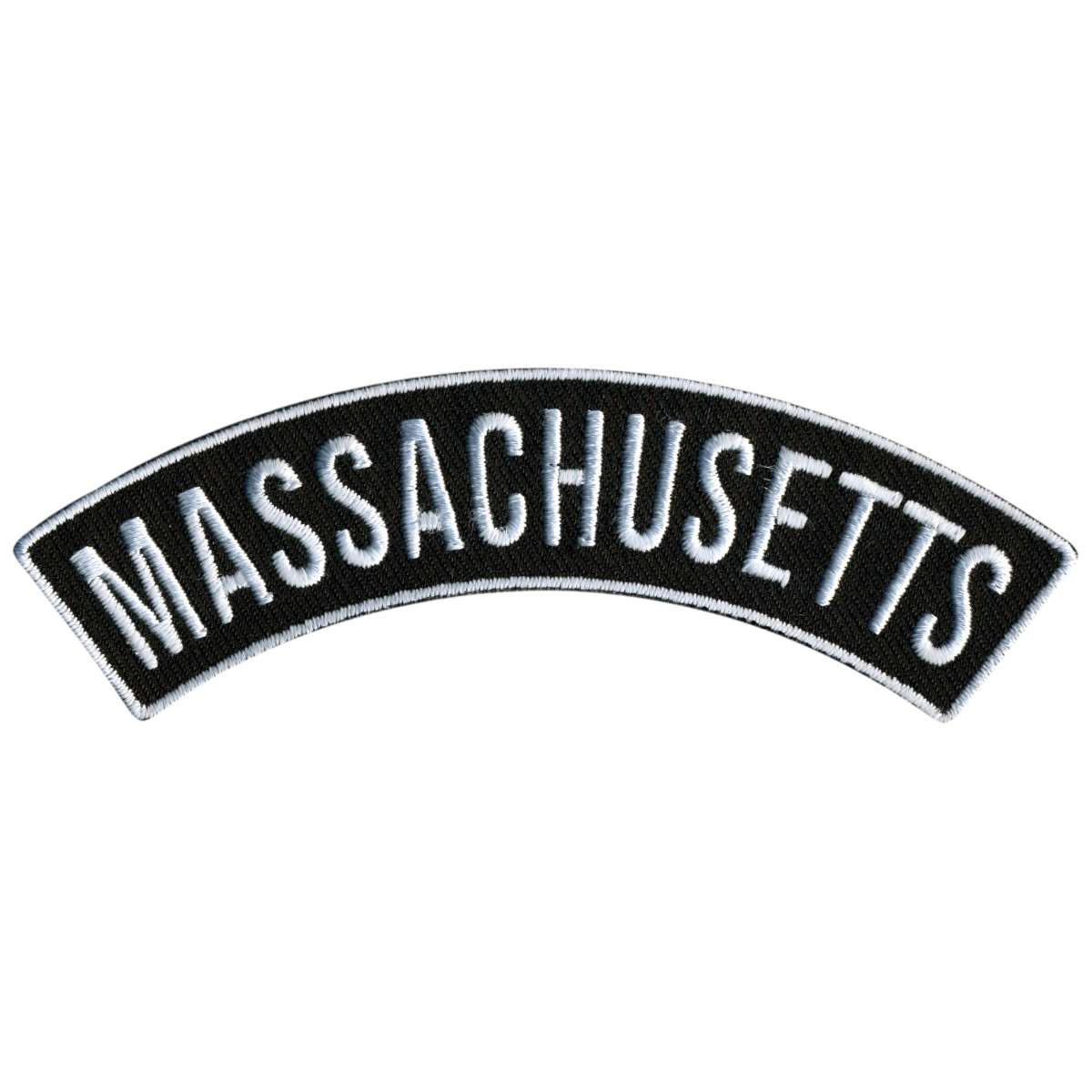Hot Leathers Massachusetts 4″ X 1″ Top Rocker Patch PPM4042