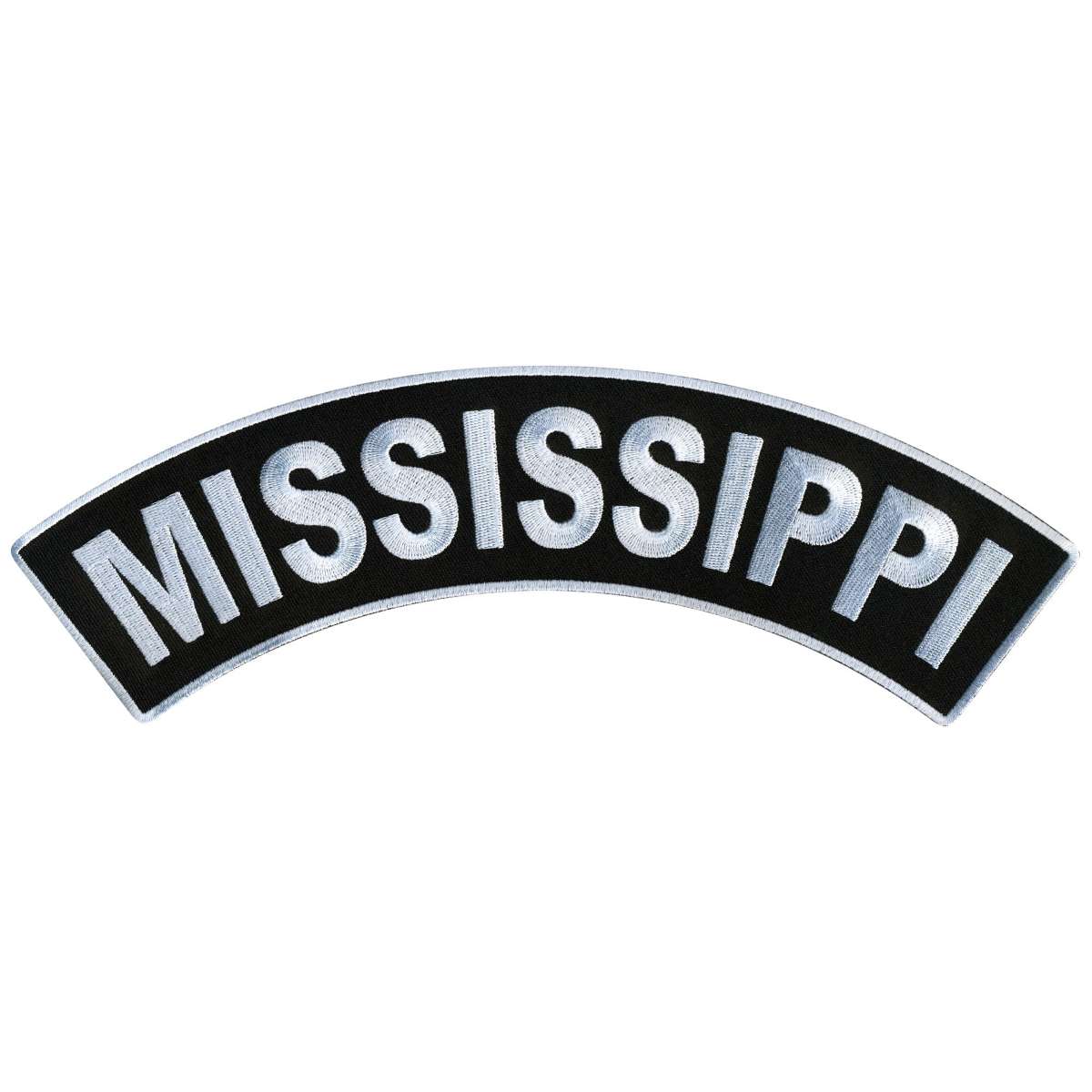 Hot Leathers Mississippi 12″ X 3″ Top Rocker Patch PPM4047