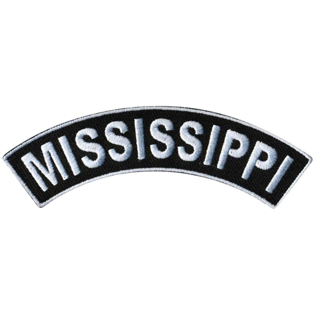 Hot Leathers Mississippi 4″ X 1″ Top Rocker Patch PPM4048