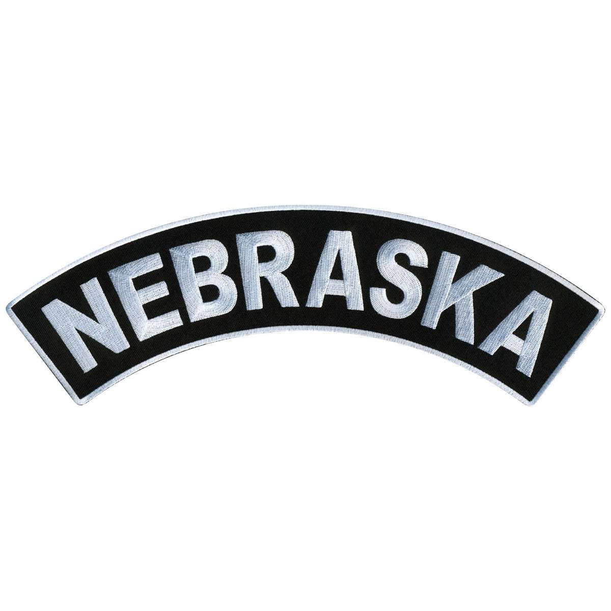 Hot Leathers Nebraska 12″ X 3″ Top Rocker Patch PPM4053