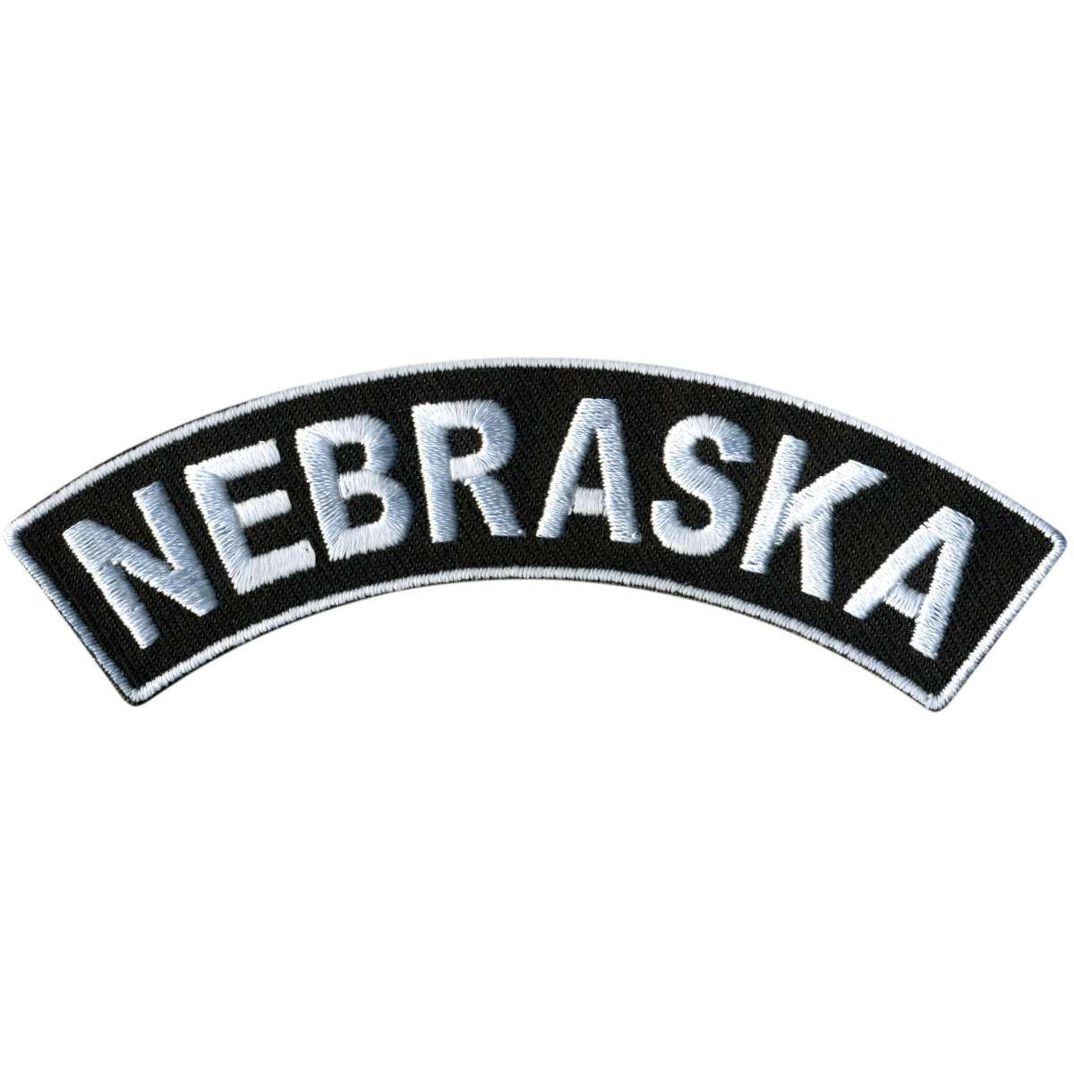 Hot Leathers Nebraska  4″ X 1″ Top Rocker Patch PPM4054