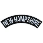 Hot Leathers New Hampshire 12″ X 3″ Top Rocker Patch PPM4057