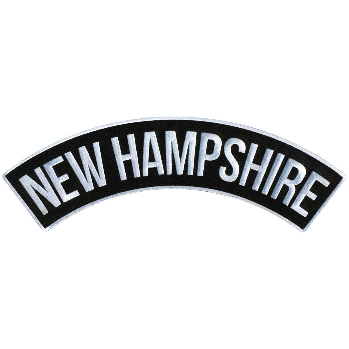 Hot Leathers New Hampshire 12″ X 3″ Top Rocker Patch PPM4057