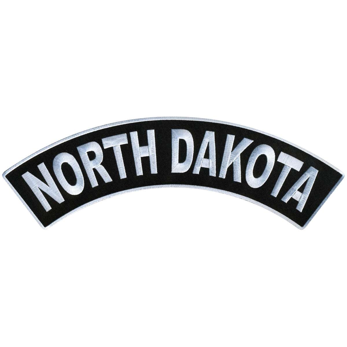Hot Leathers North Dakota 12″ X 3″ Top Rocker Patch PPM4067