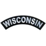 Hot Leathers Wisconsin 12″ X 3″ Top Rocker Patch PPM4097