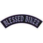 Hot Leathers Blessed Biker 12″ X 3″ Top Rocker Patch PPM4113