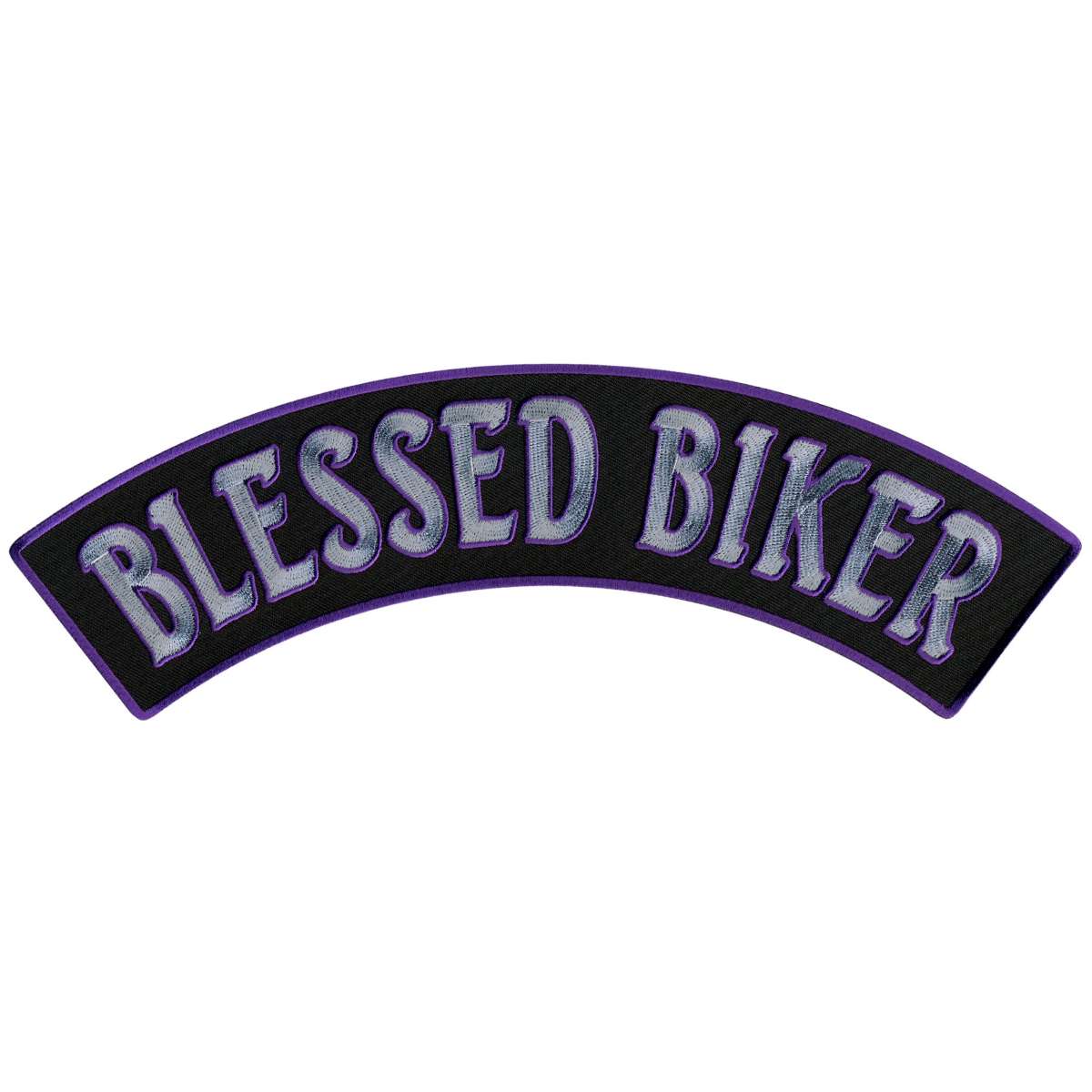 Hot Leathers Blessed Biker 12″ X 3″ Top Rocker Patch PPM4113