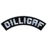Hot Leathers DILLIGAF 12″ X 3″ Top Rocker Patch PPM4125