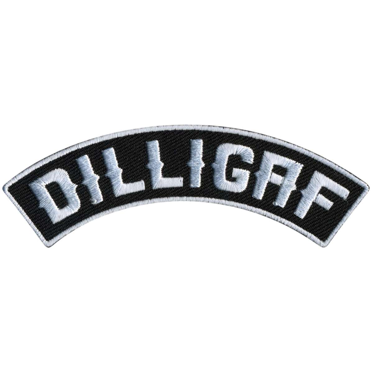 Hot Leathers DILLIGAF 4″ X 1″ Top Rocker Patch PPM4126