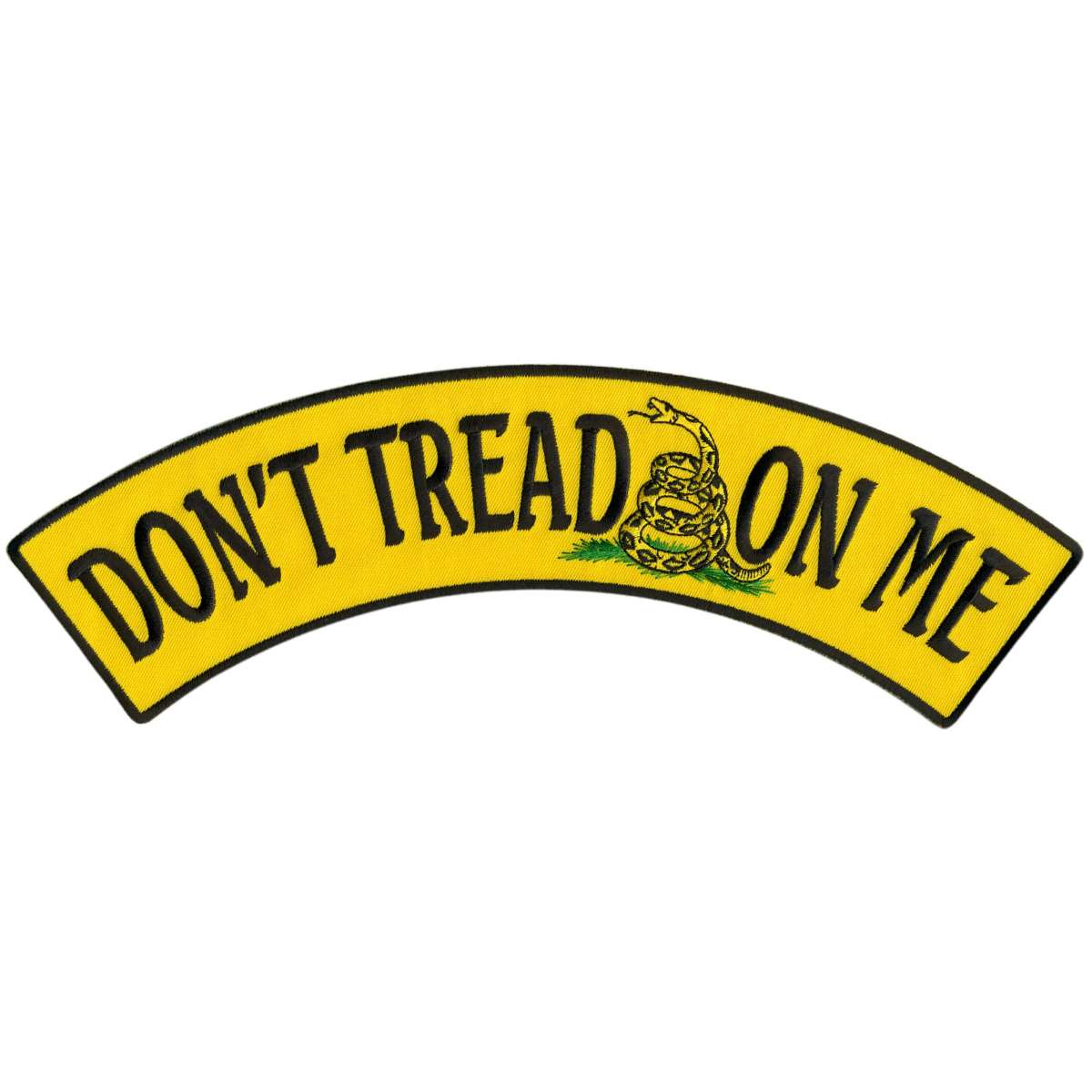 Hot Leathers Don’t Tread On Me 12″ X 3″ Top Rocker Patch PPM4127