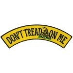 Hot Leathers Don’t Tread On Me 4″ X 1″ Top Rocker Patch PPM4128
