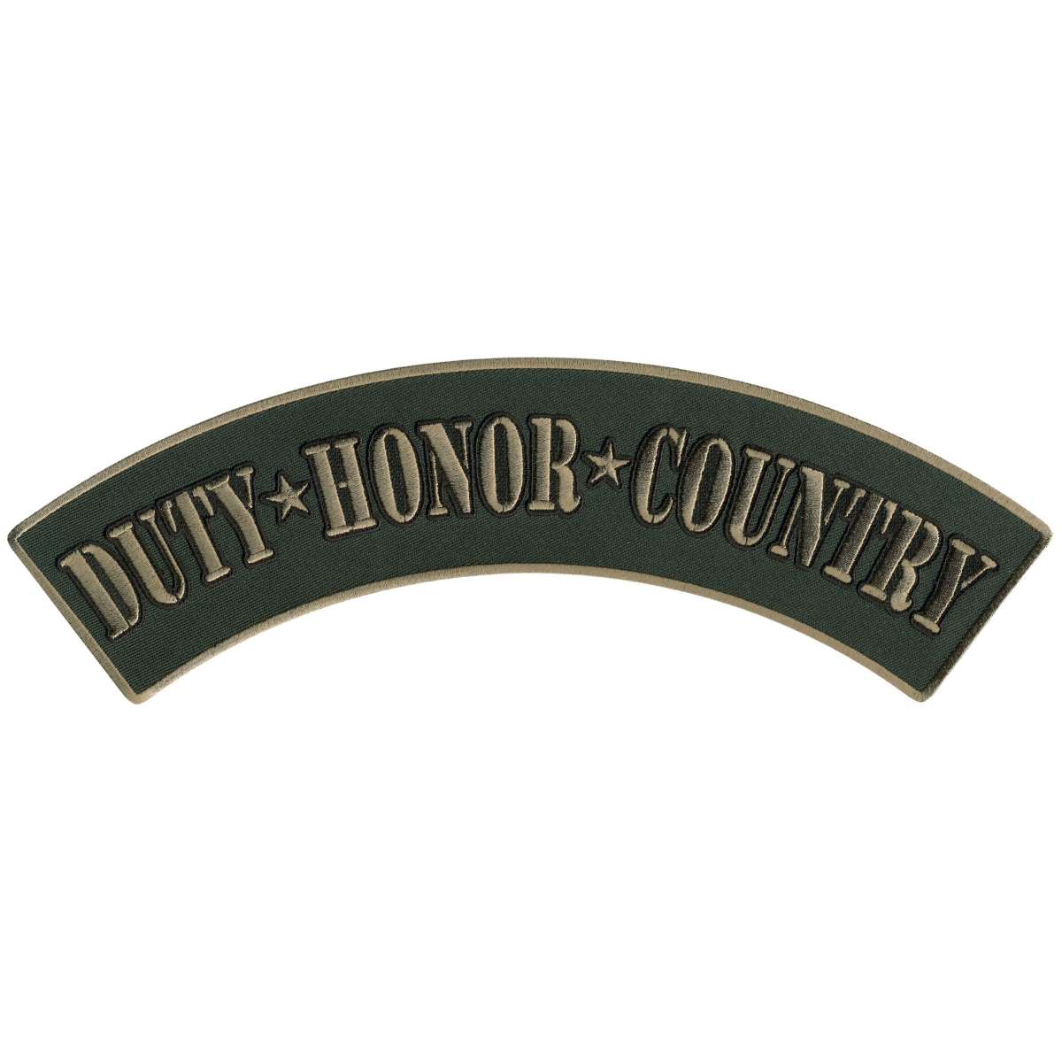 Hot Leathers Duty Honor Country 12″ X 3″ Top Rocker Patch PPM4129