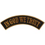 Hot Leathers In God We Trust 4″ X 1″ Top Rocker Patch PPM4136