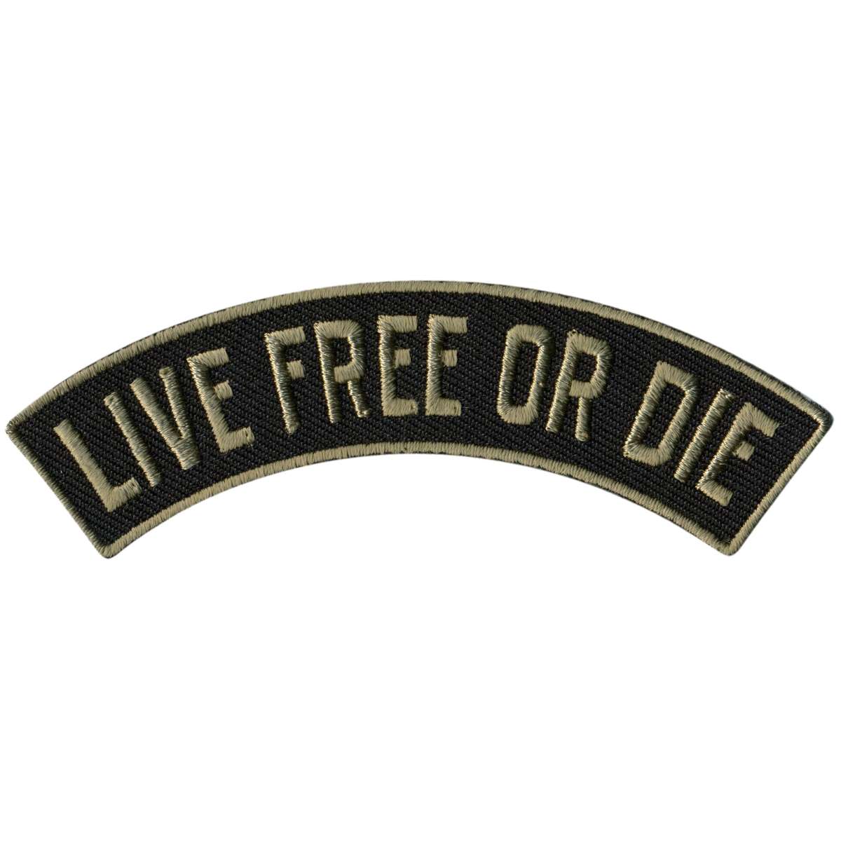 Hot Leathers Live Free Or Die 4″ X 1″ Top Rocker Patch PPM4140