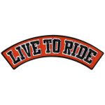 Hot Leathers Live to Ride 4″ X 1″ Top Rocker Patch PPM4142