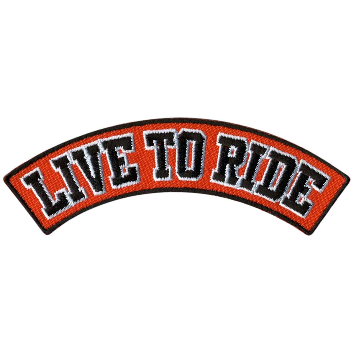 Hot Leathers Live to Ride 4″ X 1″ Top Rocker Patch PPM4142