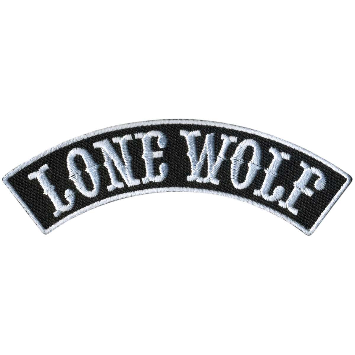 Hot Leathers Lone Wolf 4″ X 1″ Top Rocker Patch PPM4144